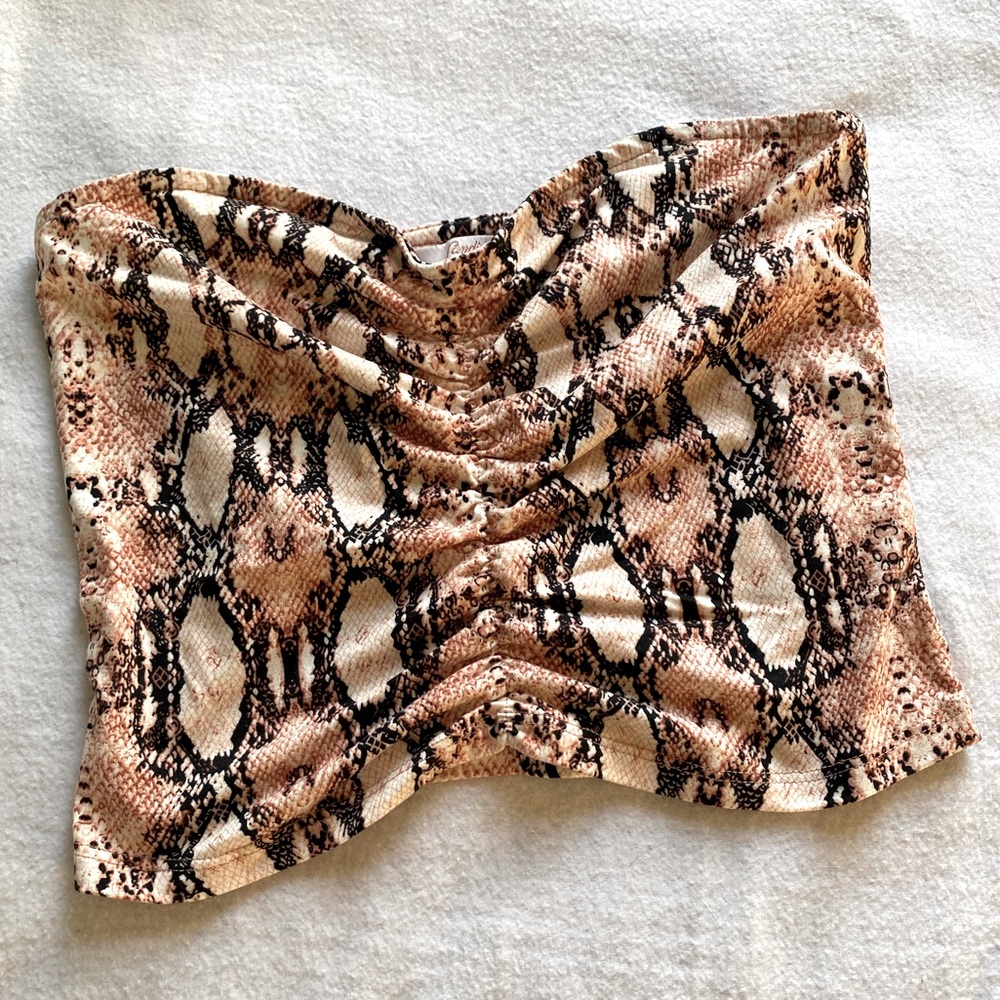 (3/$20) Candie’s Snakeskin Tube Top